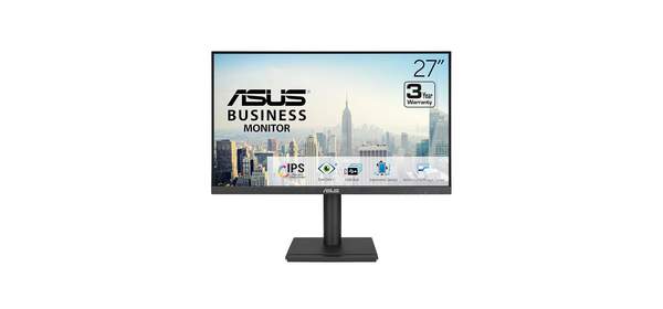 ASUS 27인치 1080P 비즈니스 모니터 (VA27DQFS) - IPS 100Hz 1ms 어댑티브 싱크 HDMI 디스플레이 포트 VGA 작업 및 게임용 Erg, 27인치 IPS 100Hz 프레임리스 높이 조절 가능 1