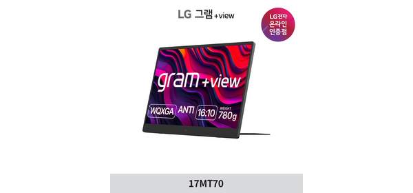 LG전자 WQXGA 그램 +view 모니터, 43.1cm, 17MT70
