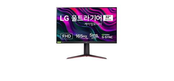 LG전자 FHD 울트라기어 게이밍 모니터, 80.1cm, 32GN55R 32GN55R딥블랙