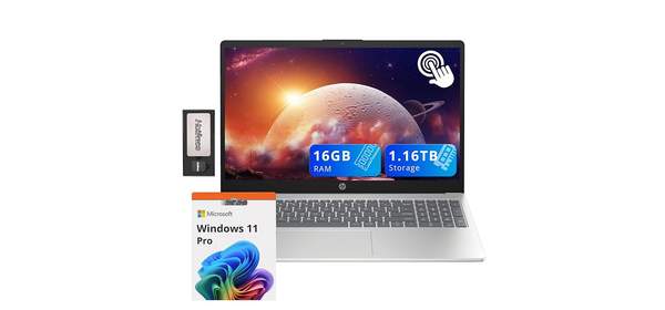 HP Pavilion 15.6 인치 HD 터치 스크린 노트북 인텔 i3-1215U 16GB RAM 1.16TB 스토리지 1TB SSD+160GB 도킹 스테이션 세트 인텔, 1GB, 1GB, 상세페이지 참조 1