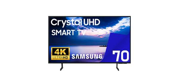 삼성 TV 70DU7200 크리스탈 UHD 4K 176cm(70인치) LED 스마트 티비 유튜브 넷플릭스 디즈니 미러링, 방문설치, 스탠드형, 70인치