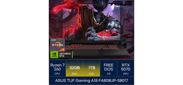 ASUS TUF Gaming A18 FA808UP-S8017, Free DOS, 32GB, 1TB, 예거 그레이 1