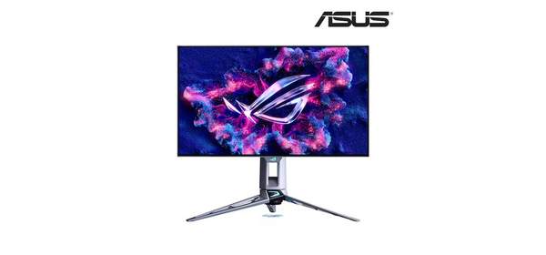 ASUS ROG SWIFT OLED PG27AQWP-W 68cm(27인치) QHD OLED 540Hz 피벗 평면 게이밍 모니터, 68cm 1