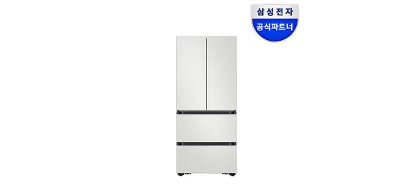 삼성 비스포크 AI 4도어 김치냉장고 키친핏 Max 420L RK70F42M2A 코타화이트