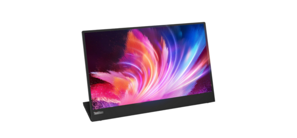 레노버 ThinkVision M15 15.6인치 휴대용 보조 모니터 USB-C, M15(검정콤비), 39.6cm