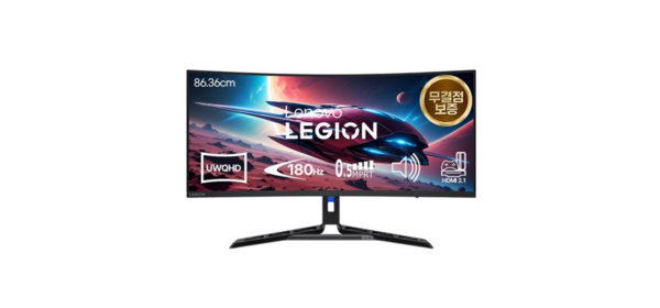 레노버 UWQHD 게이밍 180Hz 커브드 무결점 모니터, 86.36cm, R34 w-30 67C7-GACBK