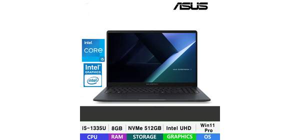ASUS ExpertBook B1 B1503CVA-S70733X 인텔 i5-1335U. 8GB. 512GB. WIN 11 PRO, WIN11 Pro, 8GB, 512GB, 젠틀그레이 1