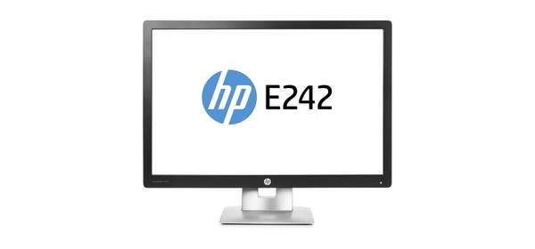 HP 24인치 E242 엘리트 디스플레이 LED 비즈니스 홈 모니터 M1P02A8ABA갱신, 1개 1