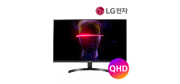 LG전자 QHD PC 모니터 방문설치, 80cm, 32QN600