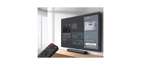 LG 사운드바 S20A SP2 블루투스 스피커 HDMI AI사운드프로 USB 벽걸이가능 리모컨, 블랙