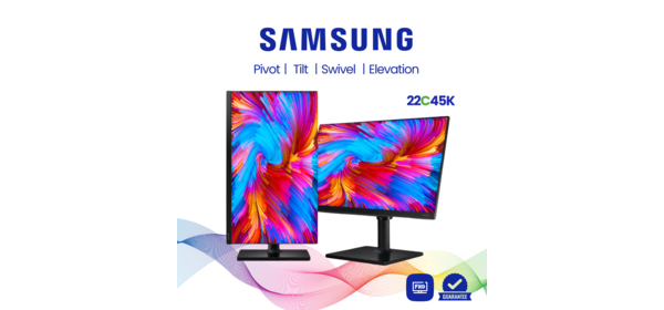 삼성전자 LS22E45K AA급 22인치 FHD LED HDMI지원 피벗모니터 듀얼용 사무용 CCTV용 [아이리스특가], LS22C45K 1