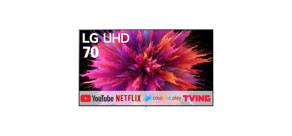 LG전자 70인치 최신형 울트라HD 4K 스마트 LED TV 70UQ7070 디즈니 유튜브 넷플릭스 미러링, 벽걸이형, 방문설치 1