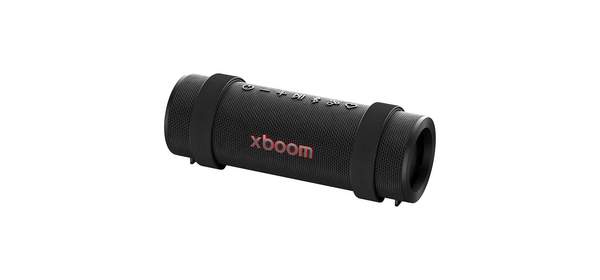 LG xboom Grab Core by will.i.am 스포츠 및 운동 선수를 위한 휴대용 야외 블루투스 스피커 최대 19시간 IP67 방진 및 방수 조절 가능한 휴대