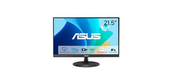ASUS 22인치 아이 케어 모니터 (VP229QF) – 100Hz IPS 풀 HD 99% sRGB 프레임리스 어댑티브 싱크 디스플레이 포트 HDMI 로우 블루, 22" 100Hz DP 1
