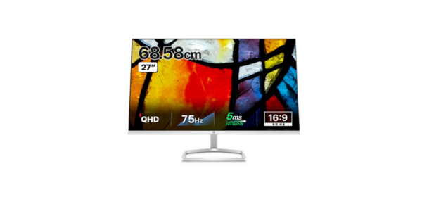 HP QHD IPS 초슬림베젤 75Hz 모니터, 68.6cm, M27_Fq 1