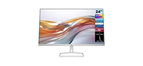 HP 시리즈 5 524sw 모니터 모델명 M24FW 교체 94C21AAABA 24인치 FHD IPS 1920x1080 디스플레이 HDMI 1개 VGA 플리커 프리 가정 및 비즈, HP 시리즈 5 524sw 모니터 모델명 M24FW 교 1