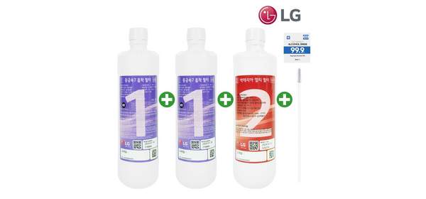 LG 퓨리케어 정수기 필터 1년치 세트 정품 자가교체용 (설치 메뉴얼 + 살균 청소키트 포함), 1세트, 1년 1
