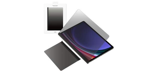 갤럭시 탭 S10 플러스/S9 플러스 프라이버시 스크린 사생활보호 저반사 지문방지, 1개, 블랙 1