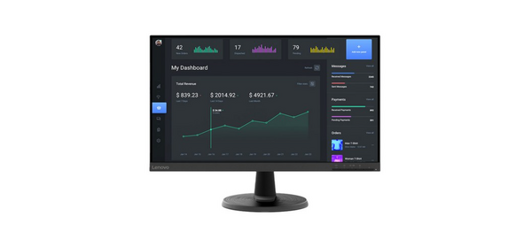 레노버 FHD VA패널 75Hz 모니터 67A3KAC6KR, 60.458cm, FHD D24-40 1