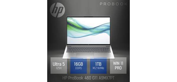 [25년 신제품으로 대체출고] HP 프로북 460 G11 A9MX7PT + 무선 마우스&패드 증정, 실버, 2TB, 2TB, WIN11 Pro 1