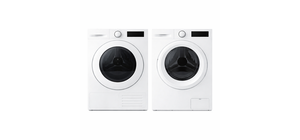삼성전자 9kg 드럼 세탁기+건조기 직렬설치 DV90TA040KE+WF40F09M0Y 키트 포함 삼성 설치 지원, 화이트