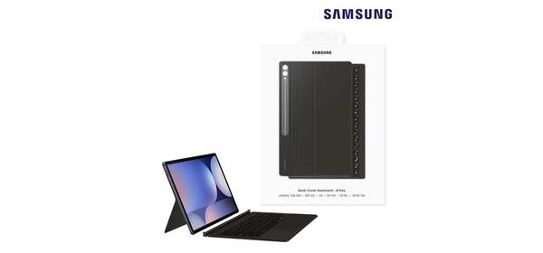 삼성정품 갤럭시탭S10플러스 터치패드 AI키보드북커버 탭S9 FE 플러스 S펜 수납가능 AI키 탑재 EF-DX825 N, 블랙 1