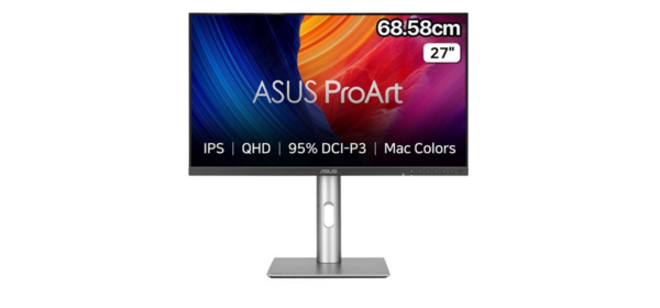 에이수스 QHD ProArt Display IPS 120Hz 350cd sRGB 100 DCI P3 95 멀티스탠드 전문가용 모니터, 68.58cm, (PA278QGV)ASUS 정품 모니터