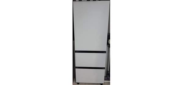 삼성전자 Bespoke 김치플러스 3도어 키친핏 313L, RQ33DB74C1AP, 코타화이트 2