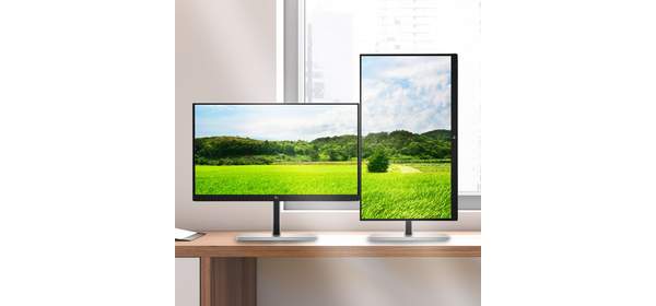 HP E22 G5 22인치 IPS 듀얼 모니터 높이 조절 틸트 피벗 스위블 재택근무, 53cm 1