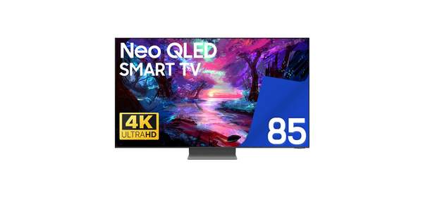 삼성 TV 85QN80F 25년형 네오 QLED 4K 214cm(85인치) 미니LED 스마트 티비 유튜브 넷플릭스 디즈니 미러링, 고객직접설치, 스탠드형, 85QN80, 85인치