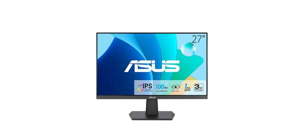ASUS 27인치 1440P 비즈니스 모니터 (VA27AQSE) - IPS QHD 99% sRGB 프레임리스 HDMI 디스플레이 포트 VGA 1ms 스피커 로우, 27" 100Hz