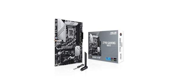 ASUS Z790 GAMING WIFI7 (LGA 1700) ATX 마더보드 PCIe 5.0 M.2 슬롯 3개 14+1 DrMOS DDR5 Realtek 1Gb LAN, ASUS Z790 GAMING WIFI7 (LGA 17