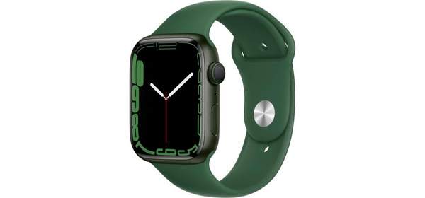 클로버 스포츠 밴드가 있는 Apple Watch 시리즈 7GPS 45mm 그린 알루미늄 케이스 일반갱신 1