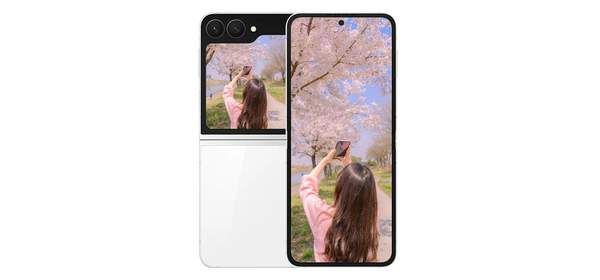 삼성전자 갤럭시 Z 플립7 FE, 256GB, White SM-F761N 1