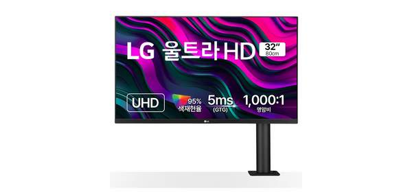 LG전자 4K UHD 울트라HD 모니터 방문설치, 80cm, 32UN880K 2