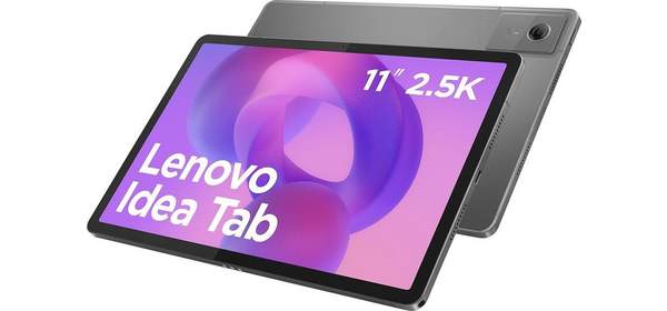 Lenovo Idea Tab 11인치 태블릿 - 치수 6300-4GB RAM 128GB 저장 공간 안드로이드 15-2.5K 90Hz 루나 그레이 (ZAFR0923US)