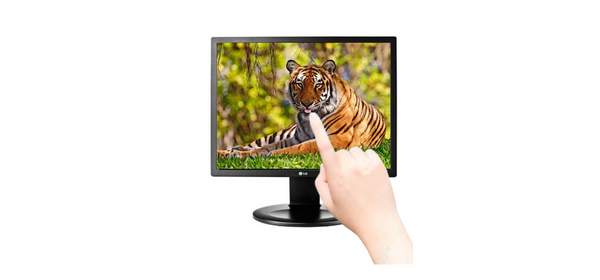 LG19MB35P터치모니터 IPS패널 장비 포스 키오스크 업무용 터치모니터, LG19인치 1910P터치모니터, 48cm 1