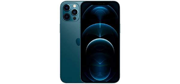 애플 아이폰 12 프로 128GB 퍼시픽 블루 미국판 무음카메라 (미국 아마존 리뉴), 잠금 해제, Pacific Blue
