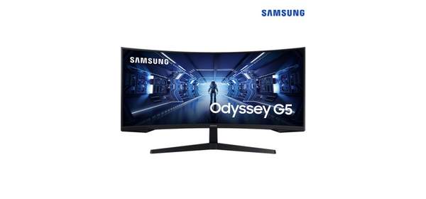 삼성전자 86.4cm QHD 오디세이 G5 게이밍 모니터, G5 C34G55T 1