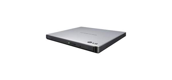 LG GP65NB60 8X USB 2.0 슈퍼 멀티 울트라 슬림 휴대용 DVD 라이터 드라이브 +-RW 외장 드라이브M-DISC 지원 - 블랙, 실버