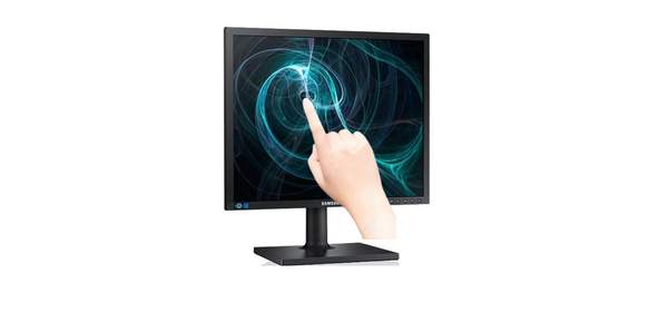 삼성전자 48cm 19E45K 모니터 삼성 19인치 모니터 피벗 높낮이 5:4 화면 사무용 모니터, 삼성 19E45K 터치모니터 (감압식 USB방식)