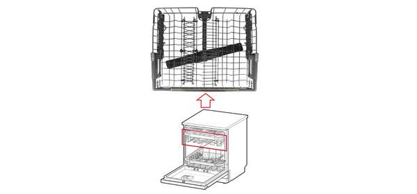 LG 정품 식기세척기 상단용 바구니 단품 AHB73129959 DFE6BGHE DFE6BGH DFE5NSE DFE5BGE DFE5BG 1