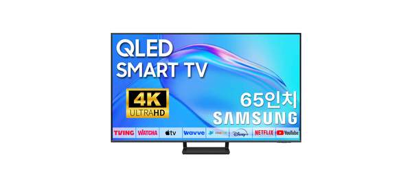 삼성 65인치 TV QLED UHD 4K 스마트티비 65Q72 LED 미러링 넷플릭스 유튜브, 방문설치, 스탠드형