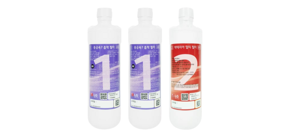 LG 정수기 필터 퓨리케어 정수기 흡착필터 1년 교체 세트, 1개, 중금속2개+박테리아멀티필터1개