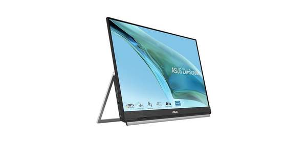 ZenScreen 24인치 1080P 휴대용 USB 모니터 MB249C - FHD IPS Type-C 스피커 멀티 스탠드 디자인 킥스탠드 C-클램프 암 파티션 휴대, 24인치 IPS USB-C 멀티 스탠드 디자인 1