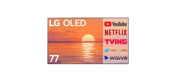 LG전자 4K UHD OLED TV, 77인치, OLED77C3, 벽걸이형, 방문설치