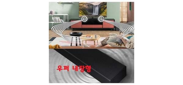 삼성 사운드바 우퍼내장-원바디형 무선블루투스 USB 광단자-TV 태블릿 PC 스마트폰-T1 1