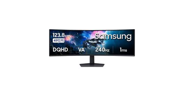 삼성전자 오디세이 G9 S49CG954 49인치 커브드 게이밍모니터 32:9 울트라와이드 240Hz LS49CG954EKXKR, 123.8cm
