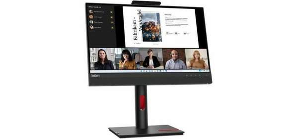 Lenovo ThinkVision TIO22Gen5 22인치 클래스 웹캠 풀 HD LED 모니터 - 16:9 - 블랙, Lenovo ThinkVision TIO22Gen5 2 1