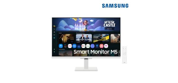 삼성전자 SMART M5 M50F LS27FM501 화이트 68.6cm(27인치) 스마트 TV 모니터, LS27FM501EKXKR, 68.6cm